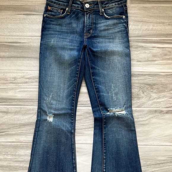 Hudson Jeans With Flares Size 25 Blue Wide Leg - Picture 4 of 4